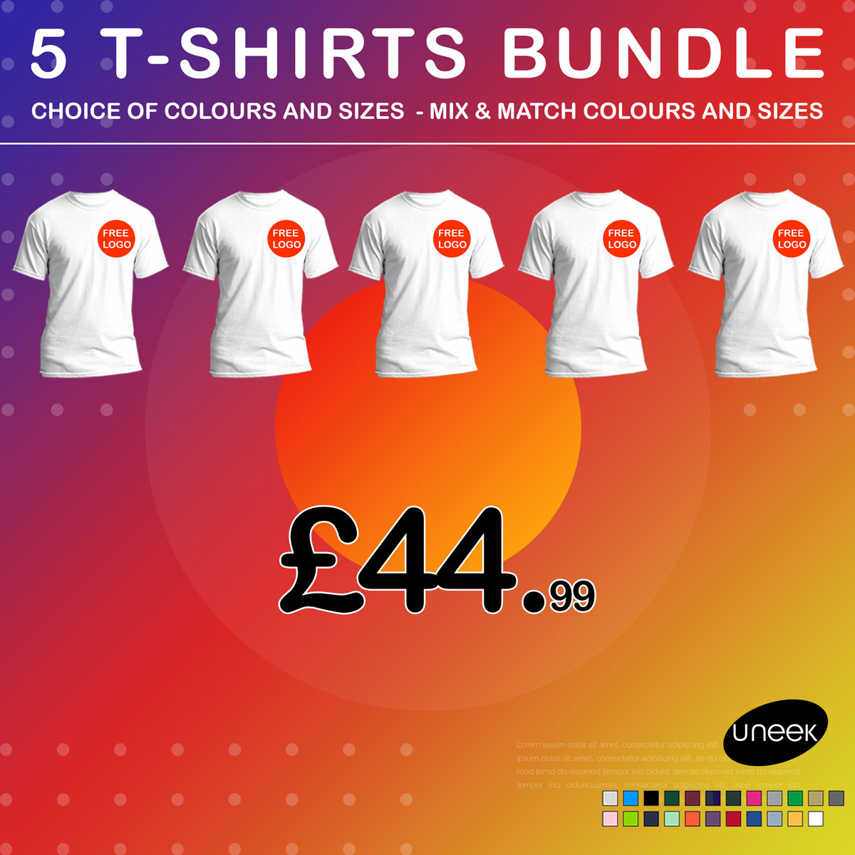 5-T-shirts-Workwear-Bundle